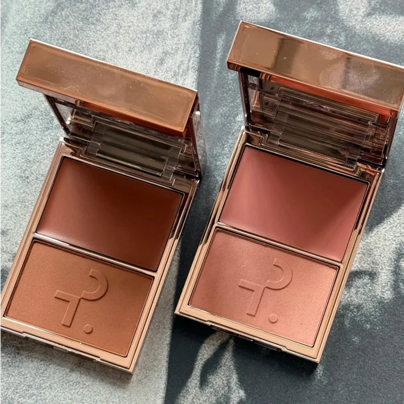 Patrick-Ta Double-take Creme & Powder Blush Matte Satin Finish Fine Powder Texture Popular Popular Brand Creamy Rouge Products