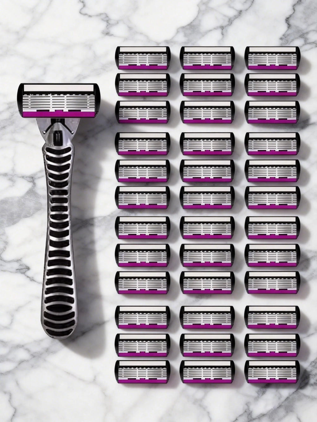 High quality man safety razor blade 6 layer german stainless steel shaving cartridges compatible mach s14haver