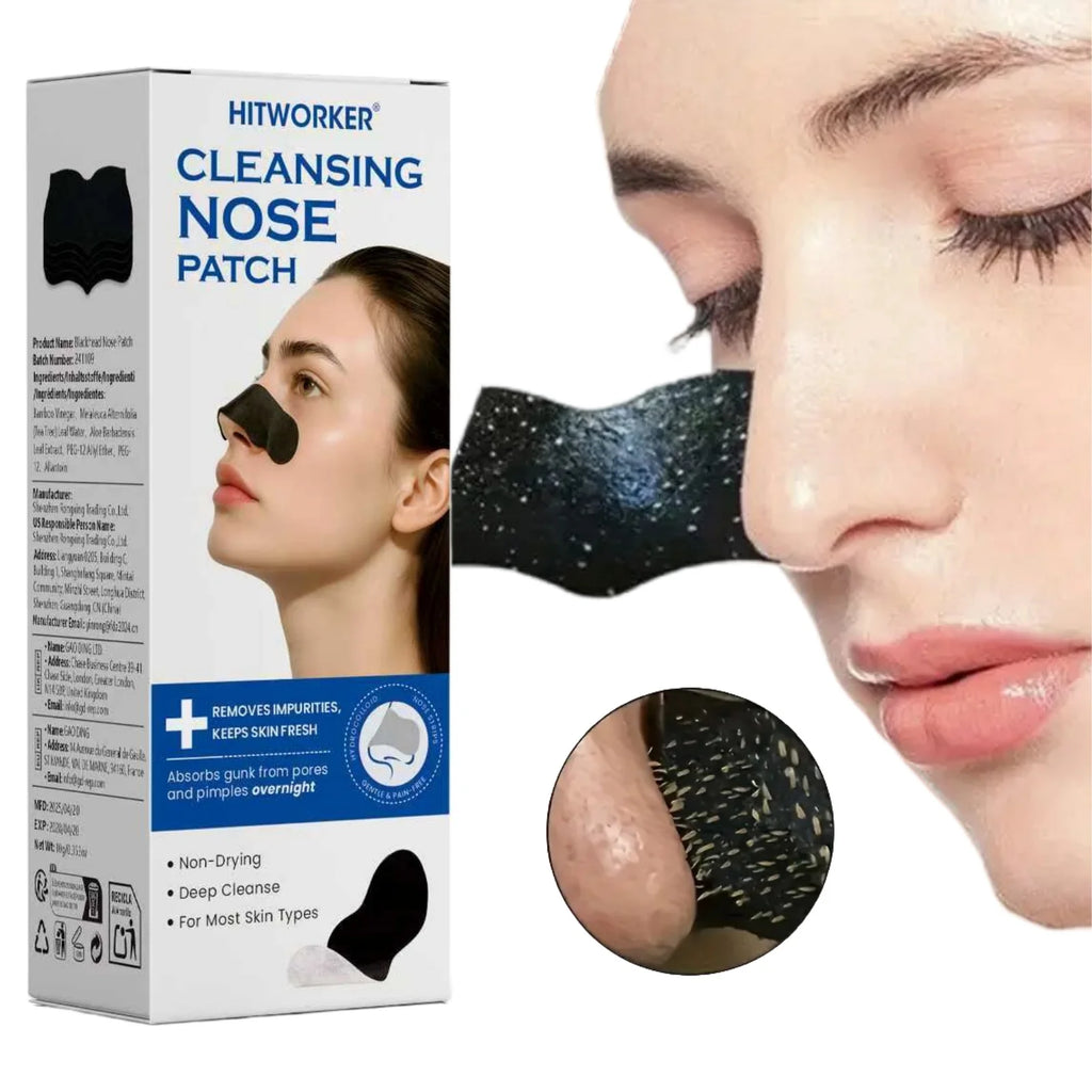 Alcohol-Free Nose Cleaning Strips – Deep Cleansing Pore Patches for Excess Oil Removal  Refined Skin, Mild  Fragrance-Free