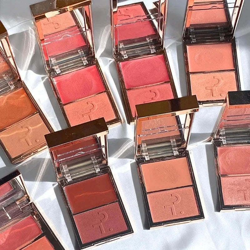 Patrick-Ta Double-take Creme & Powder Blush Matte Satin Finish Fine Powder Texture Popular Popular Brand Creamy Rouge Products