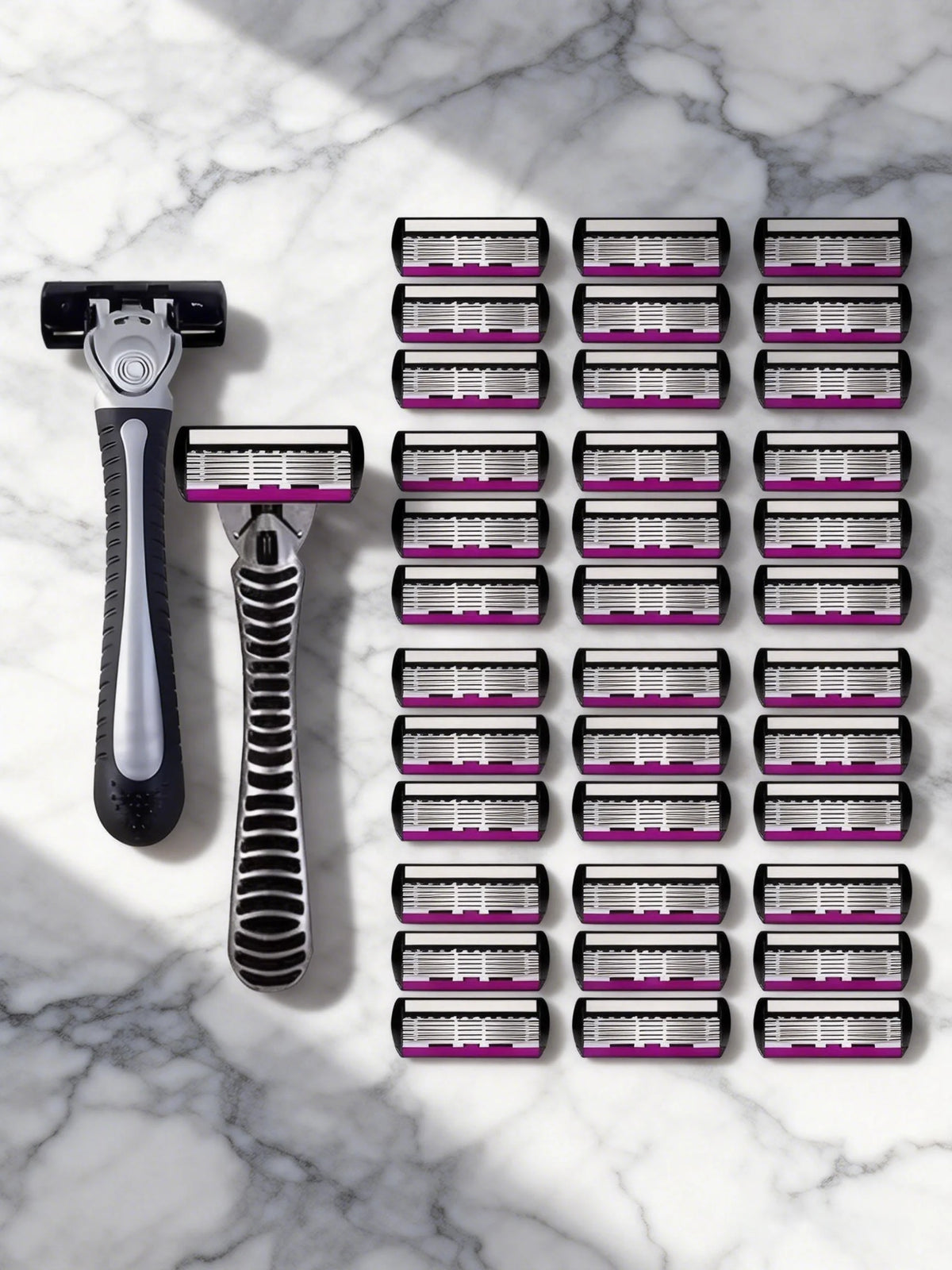 High quality man safety razor blade 6 layer german stainless steel shaving cartridges compatible mach s14haver