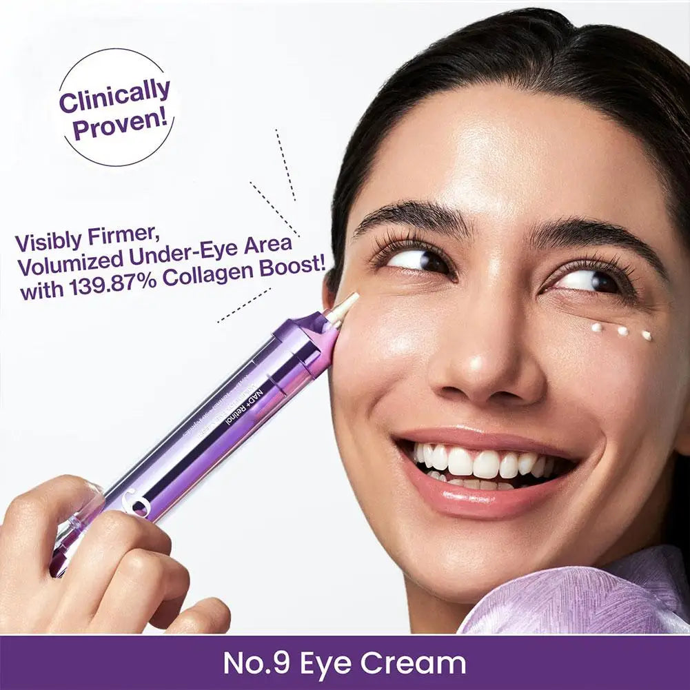 NO.9 NAD+ PDRN Lifting Firming Eye Cream Moisturizing Nourishing Essence for Fine Lines Dark Circles Puffy Eyes Daily Eye Care
