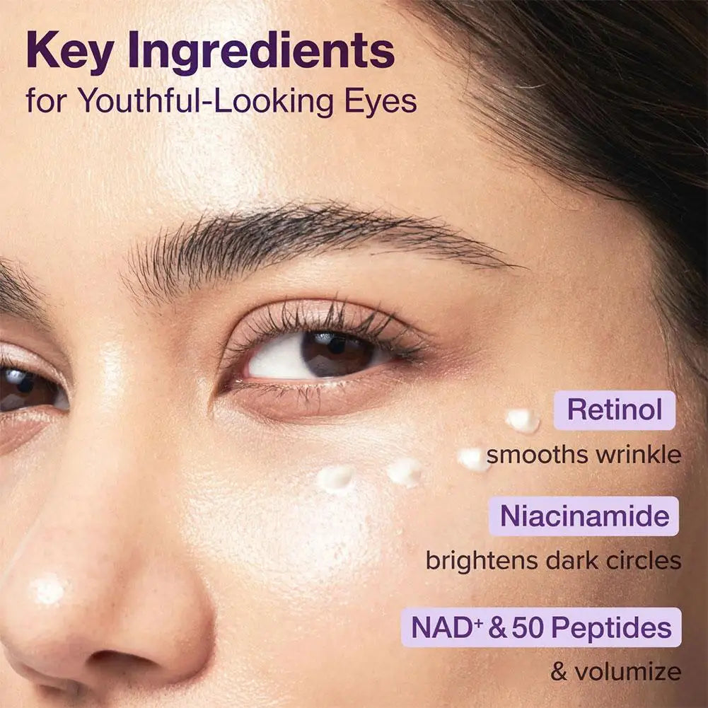 NO.9 NAD+ PDRN Lifting Firming Eye Cream Moisturizing Nourishing Essence for Fine Lines Dark Circles Puffy Eyes Daily Eye Care