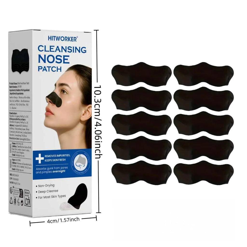 Alcohol-Free Nose Cleaning Strips – Deep Cleansing Pore Patches for Excess Oil Removal  Refined Skin, Mild  Fragrance-Free