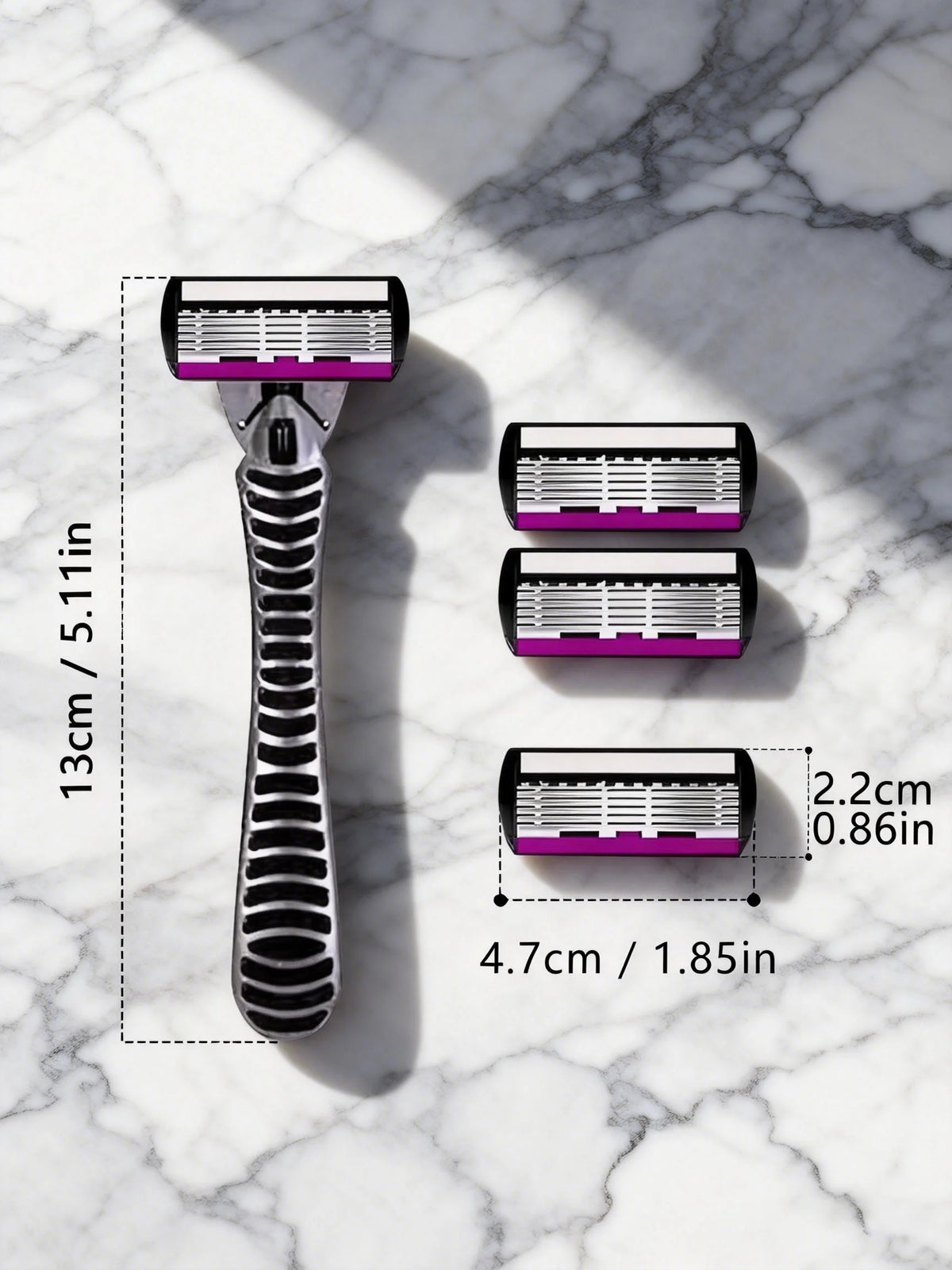 High quality man safety razor blade 6 layer german stainless steel shaving cartridges compatible mach s14haver