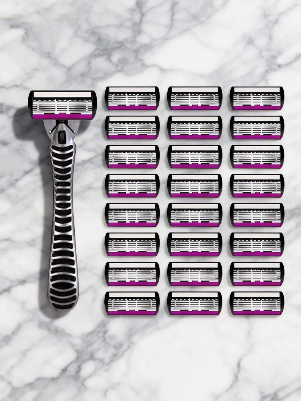 High quality man safety razor blade 6 layer german stainless steel shaving cartridges compatible mach s14haver