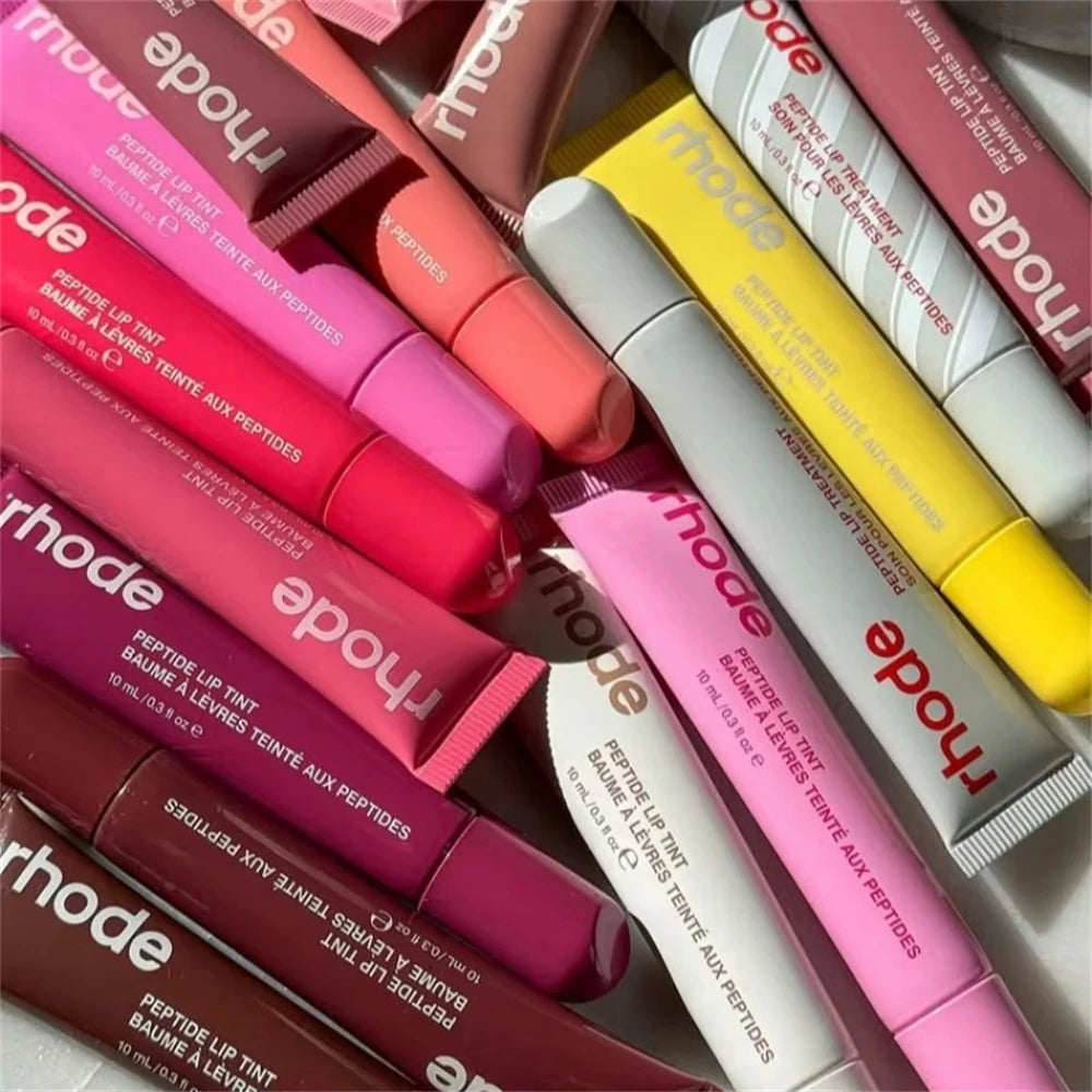 Rhode New Limited Pretzel Sweet Pea Banana Moisturizing Lip Gloss Face Cream Glazing Bubble Moisture Balm Lip Plumping Gloss Oil