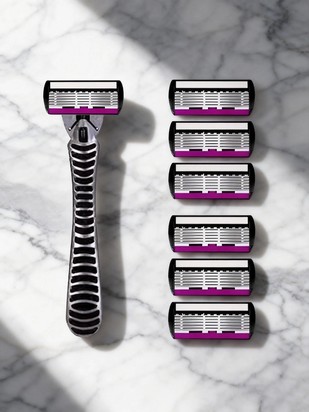 High quality man safety razor blade 6 layer german stainless steel shaving cartridges compatible mach s14haver