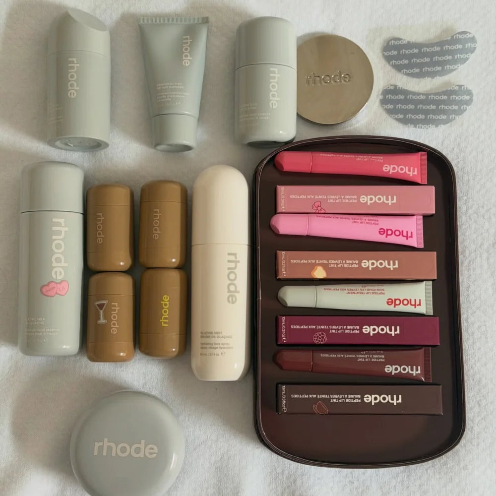 Rhode New Limited Pretzel Sweet Pea Banana Moisturizing Lip Gloss Face Cream Glazing Bubble Moisture Balm Lip Plumping Gloss Oil