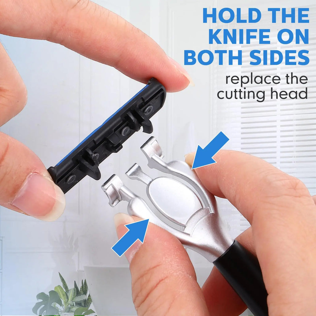 High quality man safety razor blade 6 layer german stainless steel shaving cartridges compatible mach s14haver