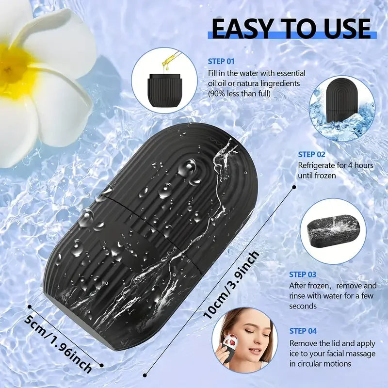 Silicone Ice Cube Trays Beauty Lifting Ice Ball Face Massager Contouring Eye Roller Facial Treatment Reduce Acne Skin Care Tool